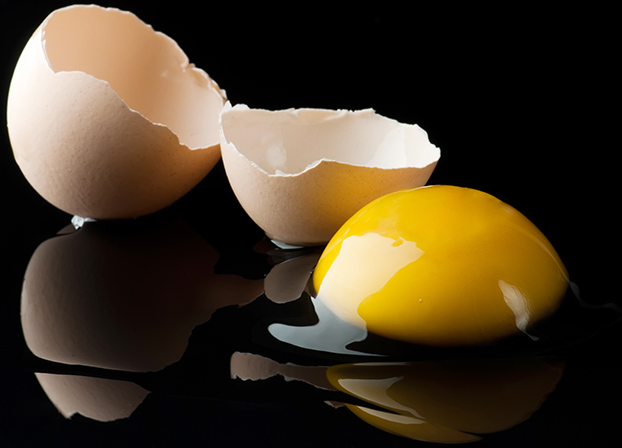 Cracked eggs